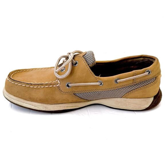 Sperry Top Sider Women's Size 8 M Angelfish Tan Boat Shoes Comfort Loafer Casual - Picture 4 of 8